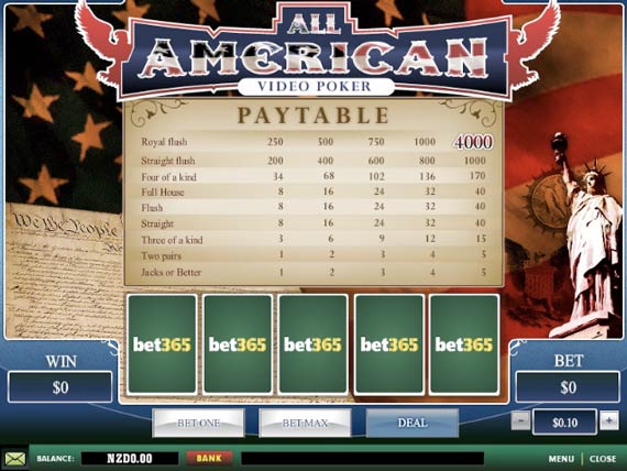 Bet365 All American Poker