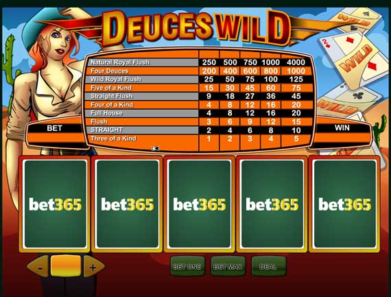 Bet365 Deuces Wild