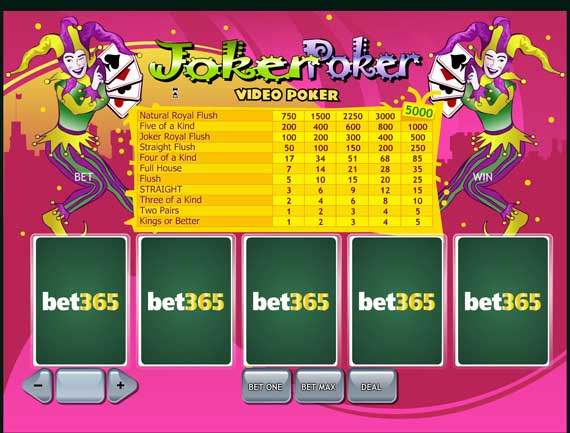 Bet365 Joker Poker