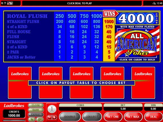 Ladbrokes All American Poker