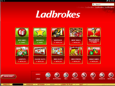 Ladbrokes Casino Lobby