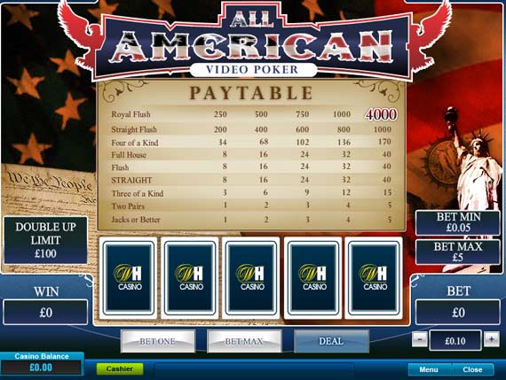 William Hill All American Poker