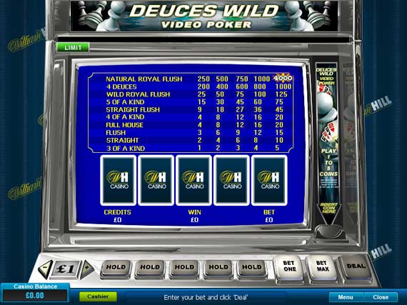 William Hill Deuces Wild